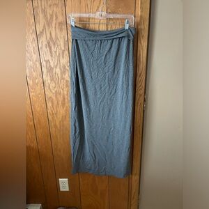 Super soft, gray maxi skirt